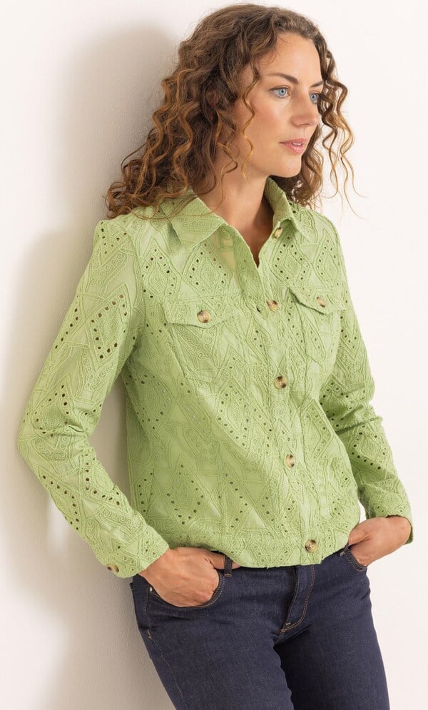 Anna Rose Embroidered Cotton Jacket