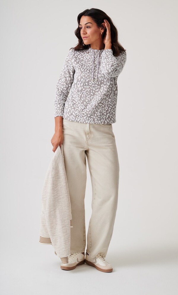 Anna Rose Leopard Inspired Shimmer Jumper