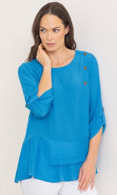 Button Detail Tunic Top