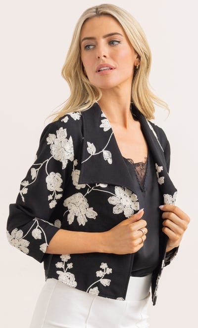 Embroidered Edge To Edge Jacket