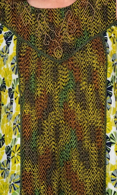 Embellished printed Sleeveless Top