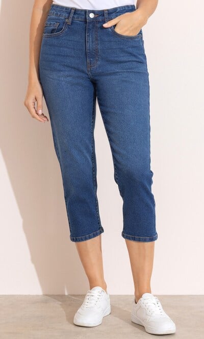 Cropped Slim Leg Jeans