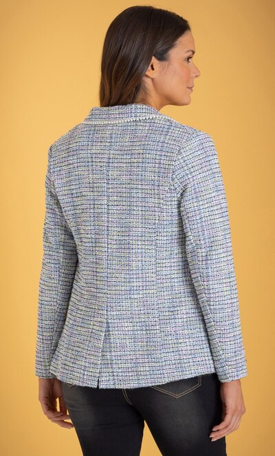 Embellished Shimmer Check Jacket