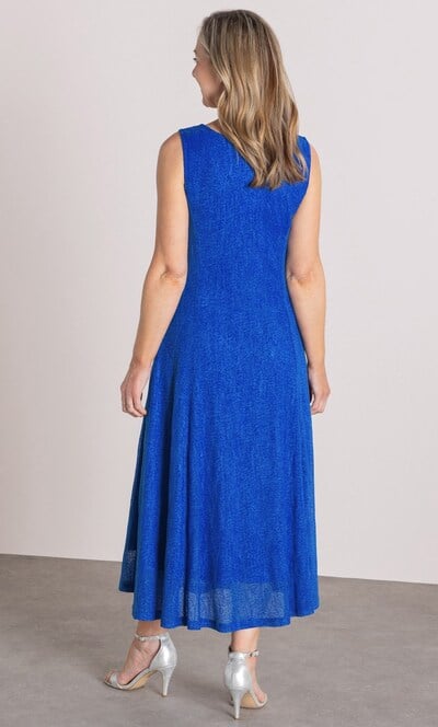 Anna Rose Sleeveless Mesh Midi Dress