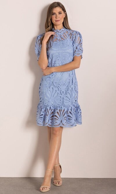 High Neck Lace Dress
