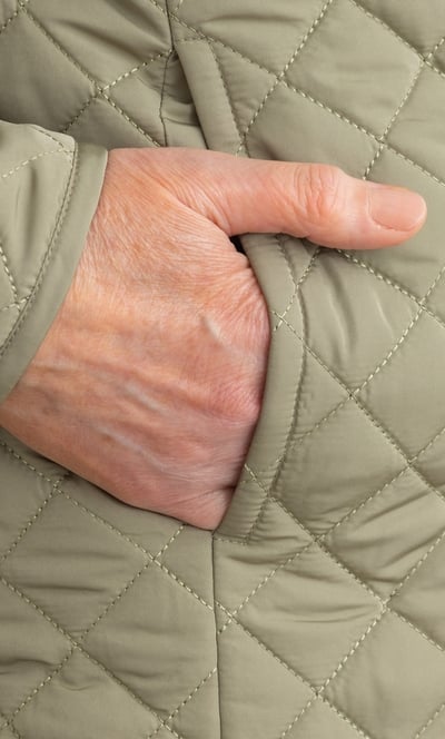 Anna Rose Quilted Collarless Jacket