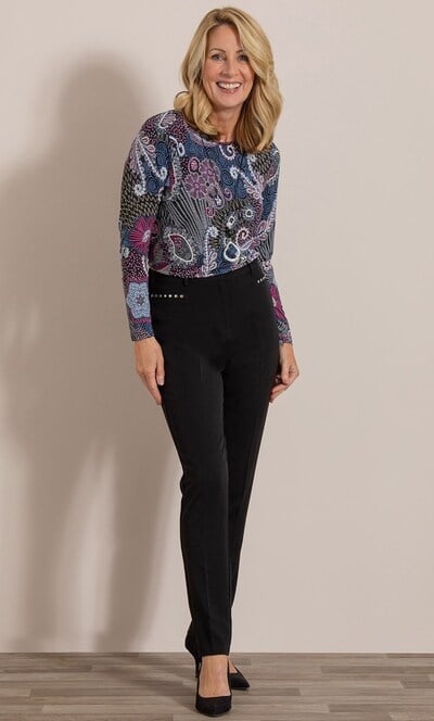 Anna Rose Slim Leg Trousers 27 Inch