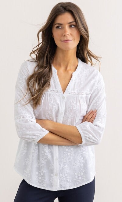 Embroidered Cotton Shirt