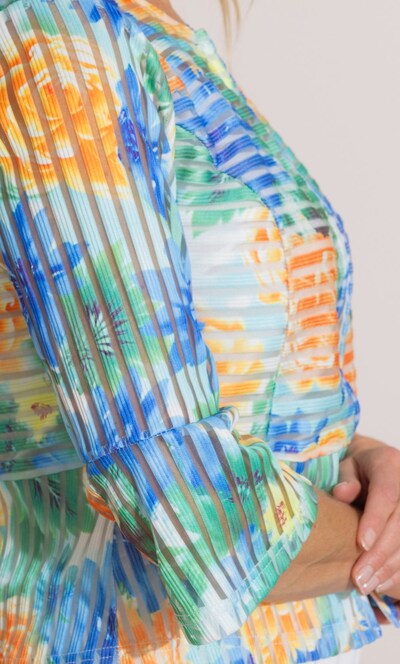 Anna Rose Striped Peplum Jacket