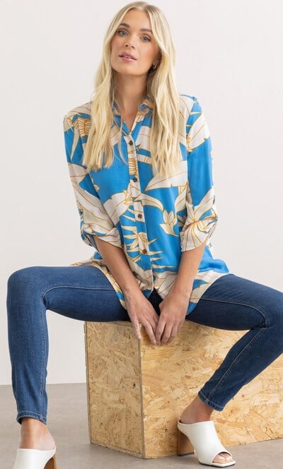Leaf Printed Blouse