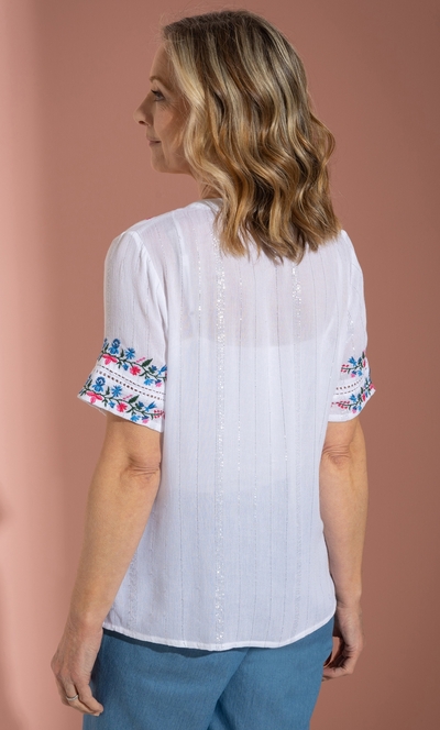 Anna Rose Embroidered Blouse