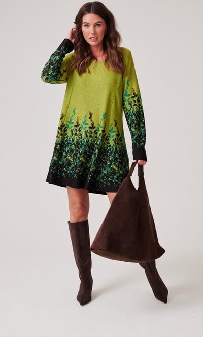 Garden Border Print Tunic Top