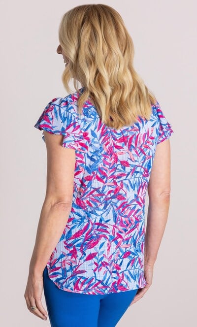 Anna Rose Leaf Printed Blouse