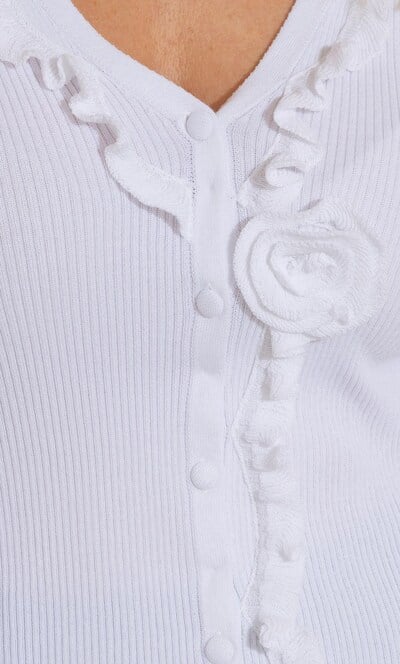 Anna Rose Floral Applique Cardigan