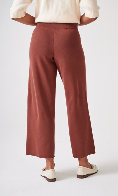 Knitted Wide Leg Trousers