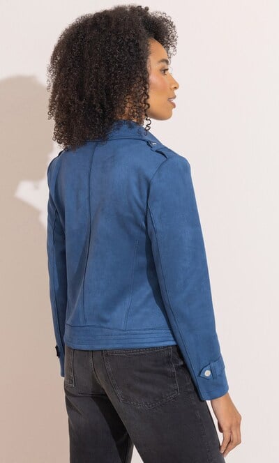 Suedette Biker Jacket
