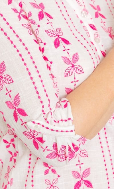 Anna Rose Embroidered Cotton Top