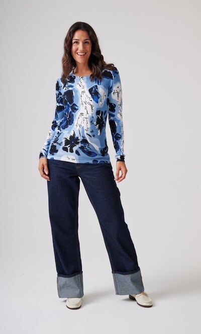 Anna Rose Embellished Printed Jumper