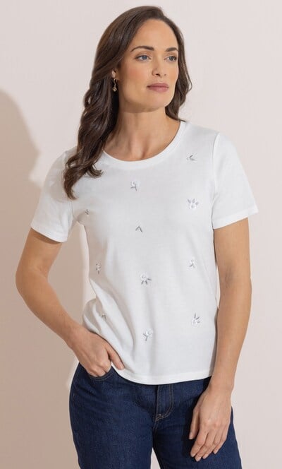 Embellished Short Sleeve T-Shirt