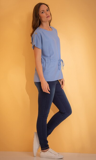 Drawcord Waist Top