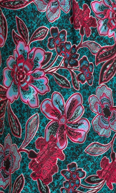 Anna Rose Bias Cut Floral Chiffon Top