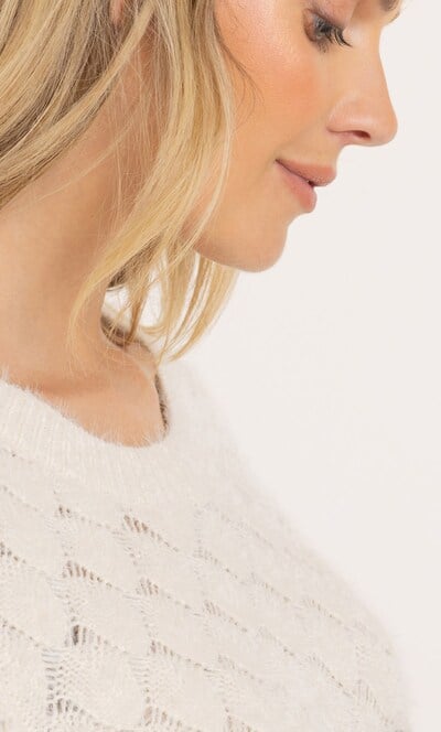 Colour Block Textured Knit Top