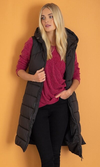 Long Padded Gilet