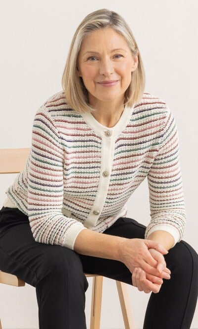 Anna Rose Striped Cardigan