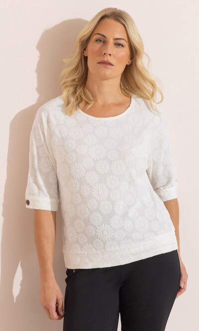Textured Floral Top