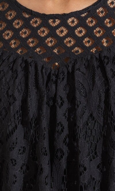Short Sleeve Lace Top