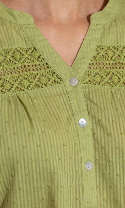 Stripe Dobby Cotton Top