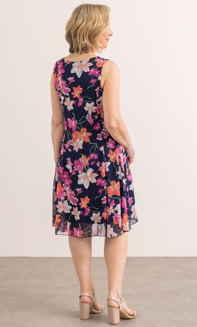Anna Rose Floral Print Shift Dress