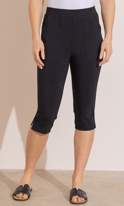 Stretch Pull On Capri Trousers