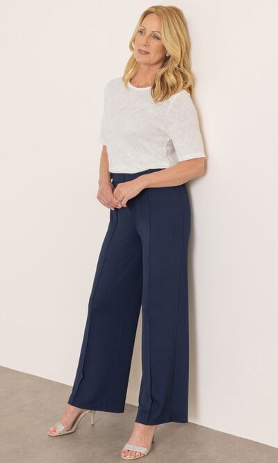 Anna Rose Wide Leg Pull On Trousers