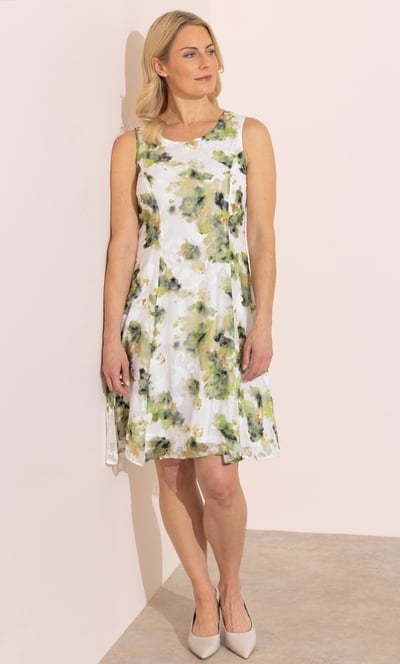Anna Rose Printed Jacquard Midi Dress