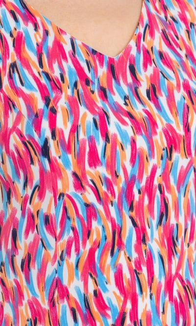 Anna Rose Printed Sleeveless Jersey Dress