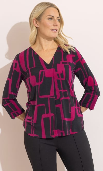 Anna Rose Abstract Printed Top