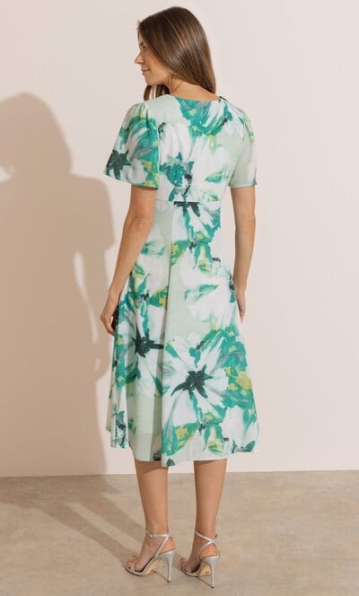 Watercolour Printed Dress