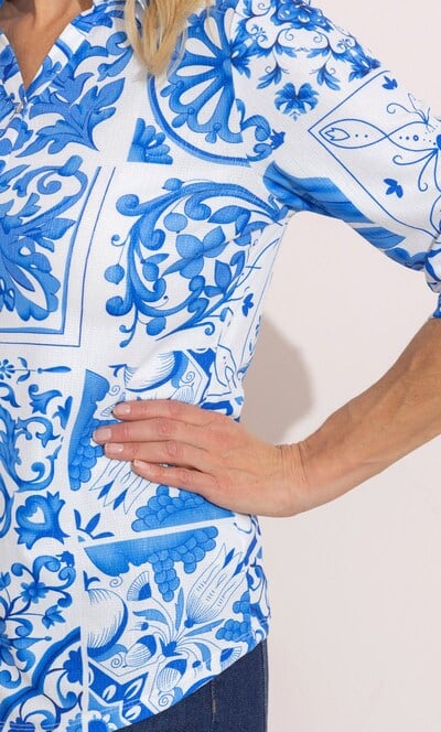 Anna Rose Floral Print Top