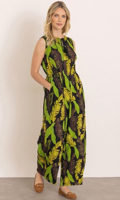 Botanical Print Jumpsuit