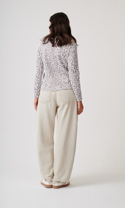 Anna Rose Leopard Inspired Shimmer Jumper