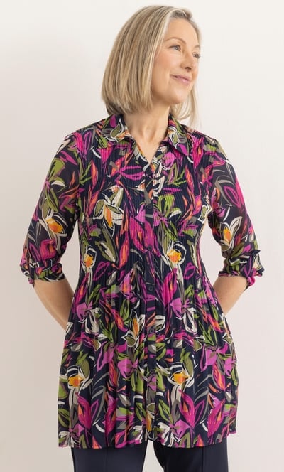 Anna Rose Bouquet Print Blouse