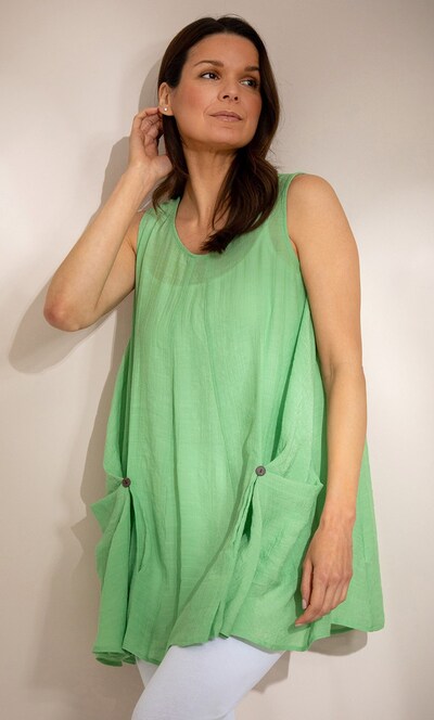 Sleeveless Pocket Tunic Top