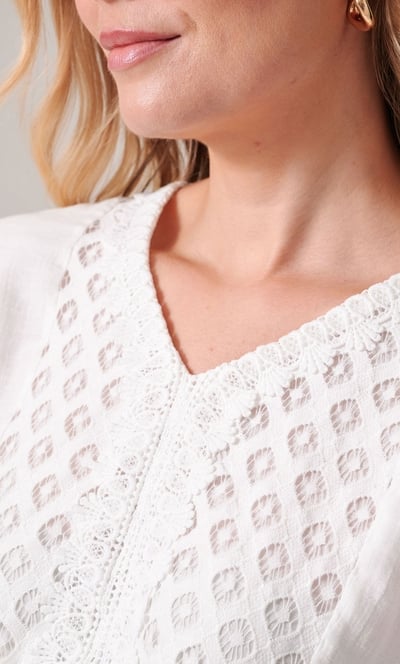 Lace Trimmed Top