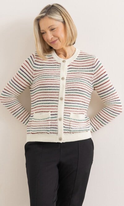 Anna Rose Striped Cardigan