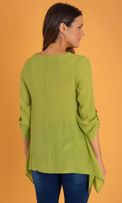 Dip Hem Pocket Tunic Top