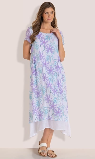 Printed Layered Dress
