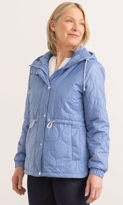Anna Rose Quilted Hooded Jacket