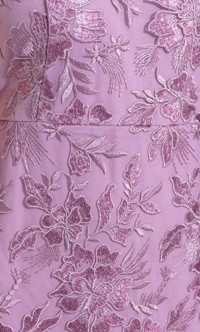 Embroidered Mesh Dress