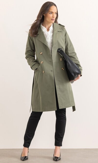 Double Breasted Trench Coat